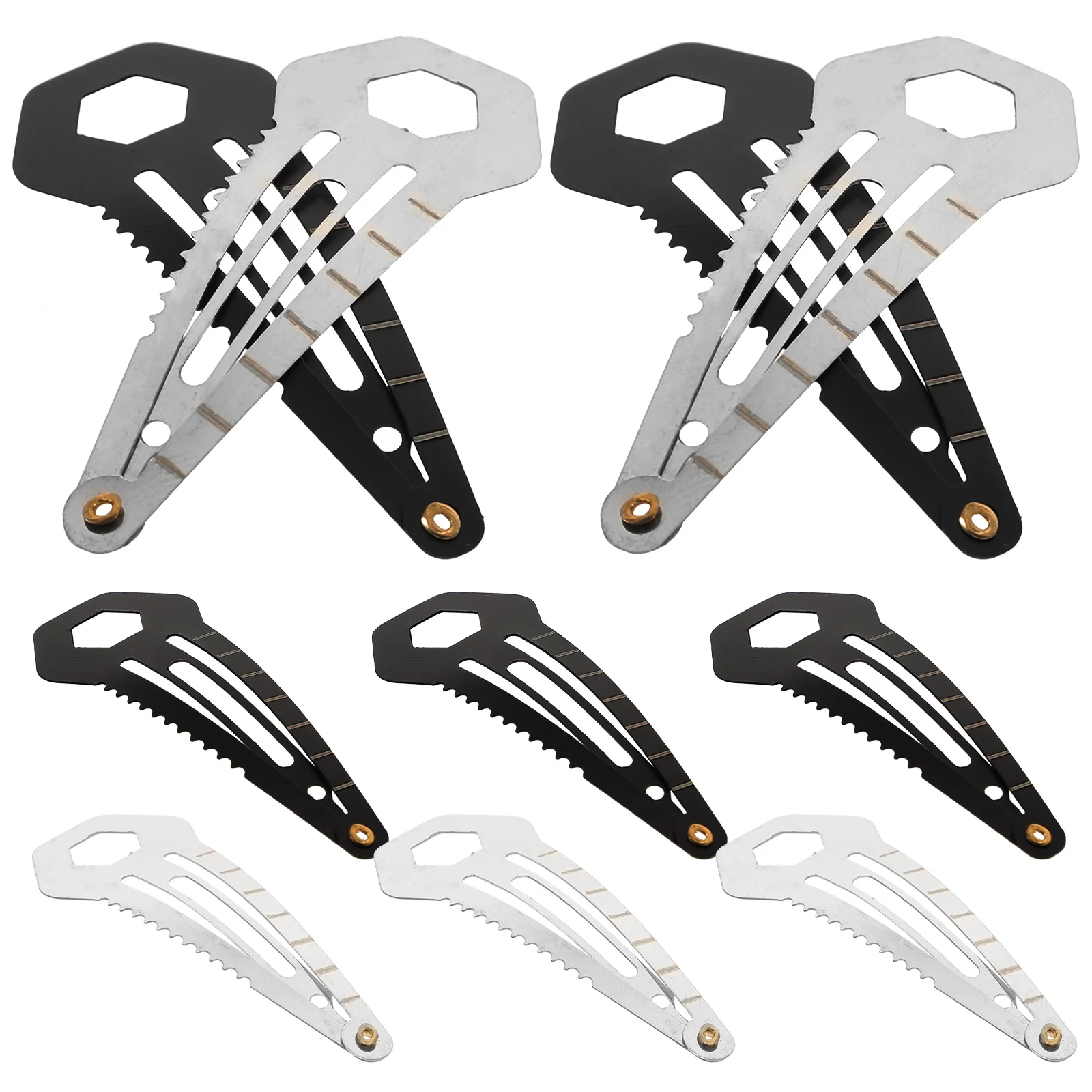 

10pcs Multifunction Hairpins Stainless Steel Durable Barrettes For Women Diy Style Birthday Wedding Gift Travel Survival