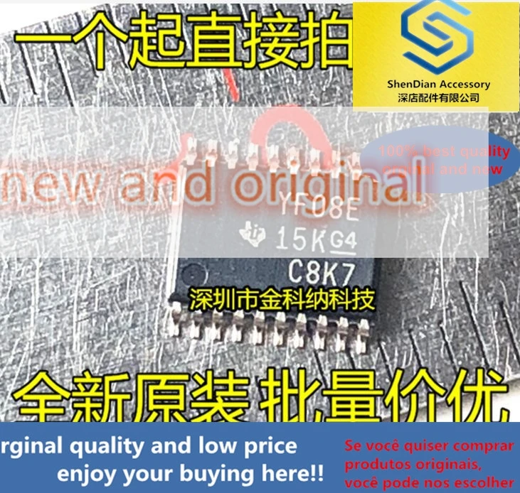 10pcs only orginal new TXS0108EPWR YF08E screen printing patch TSSOP-20 logic converter import