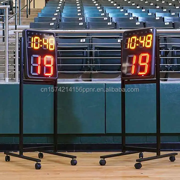 

24 Seconds Wireless Sports Shot Clock for Basketball Games Remote Control Settable 0 to 99 Seconds Court Equipment for Practices