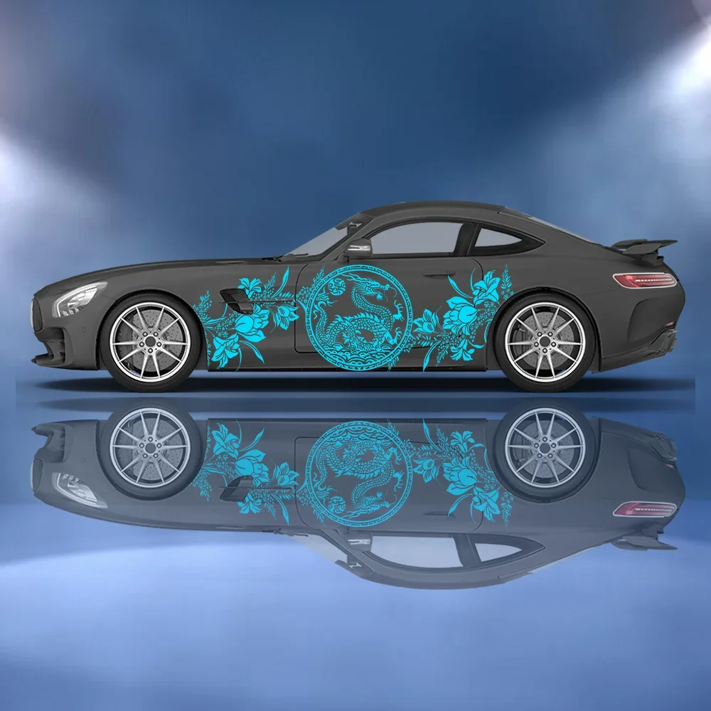 

Dragon Traditional Cutting Car Vinyl Wraps Decal Self-adhesive PVC Sticker Suitable for Trucks SUV Decor Auto Accessories Gift