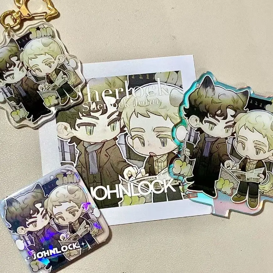 LLavero de Anime para mujer, llavero acrílico de la novia Abominable para hombre, llavero Sherlock, colgante, accesorios de adorno, regalo para Amiga