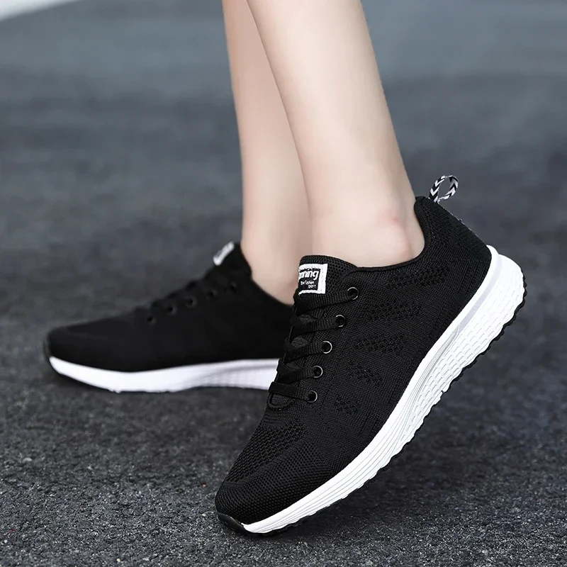 

Women Running Shoes Ladies Breathable Sneakers Mesh Air Cushion Tennis Women's Sports Shoes Outdoor Lace Up Training Shoes