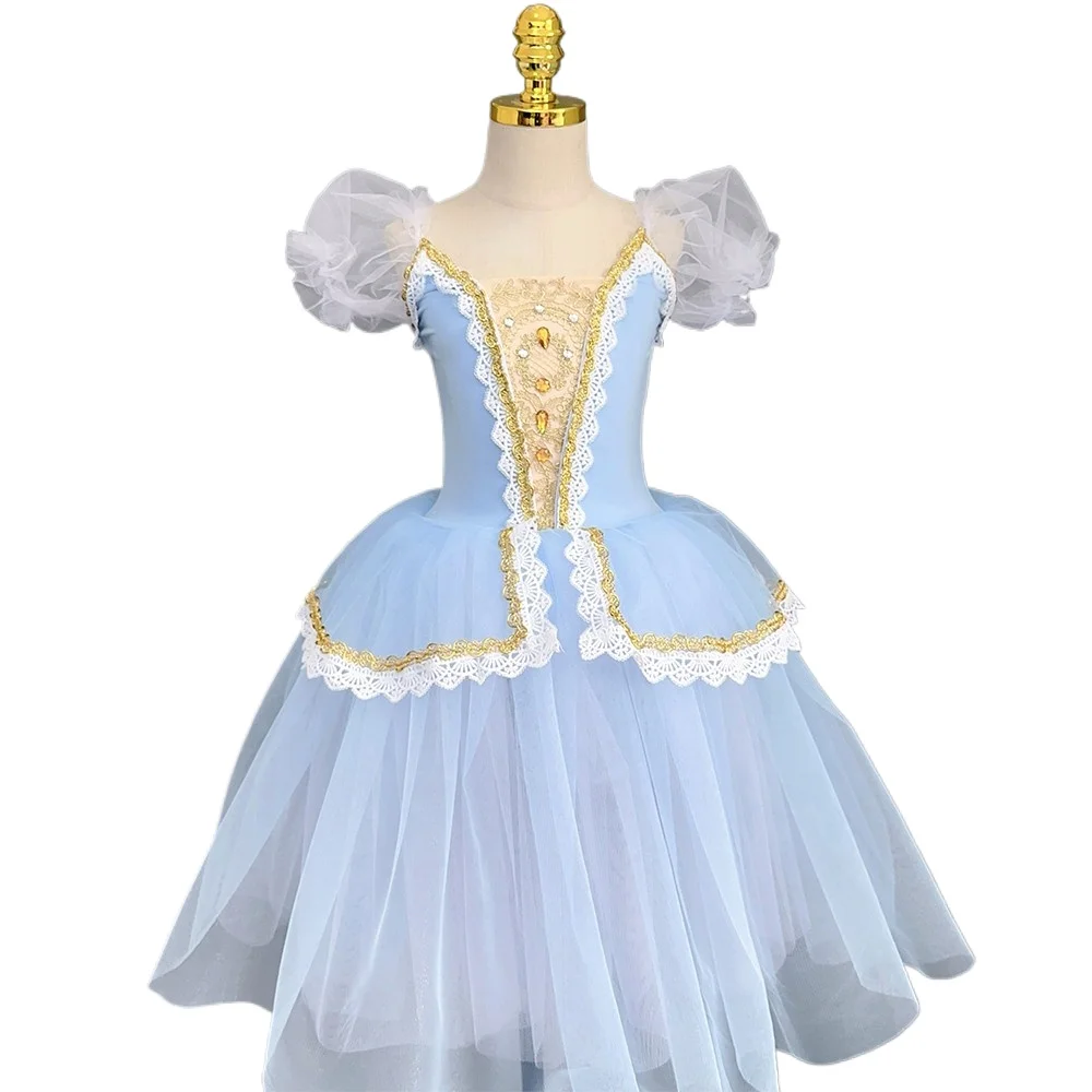 New Professional Romantic Tutu Long Tulle Tutus Ballet Dress Women Children Ballet Dance Costumes Girls Ballerina Party Dress