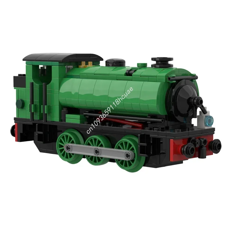 421PCS Hunslet Austerity 0-6-0ST [Bright Green] (6 Wide) Creative Toy Educational Moc Building Block Train Toy Gift for Children