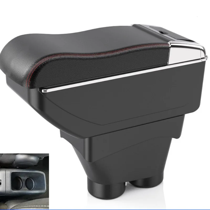 

For Peugeot 208 Armrest Box Storage box Car accessories Retrofit parts Interior details Auto Holder 2012-2018