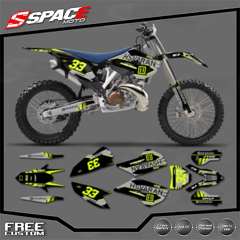 

SPACE Motorcycle Graphics Decals Stickers for Husqvarna TC FC 2014 2015 TE FE 2014 2015 2016 Decals Stickers Kits