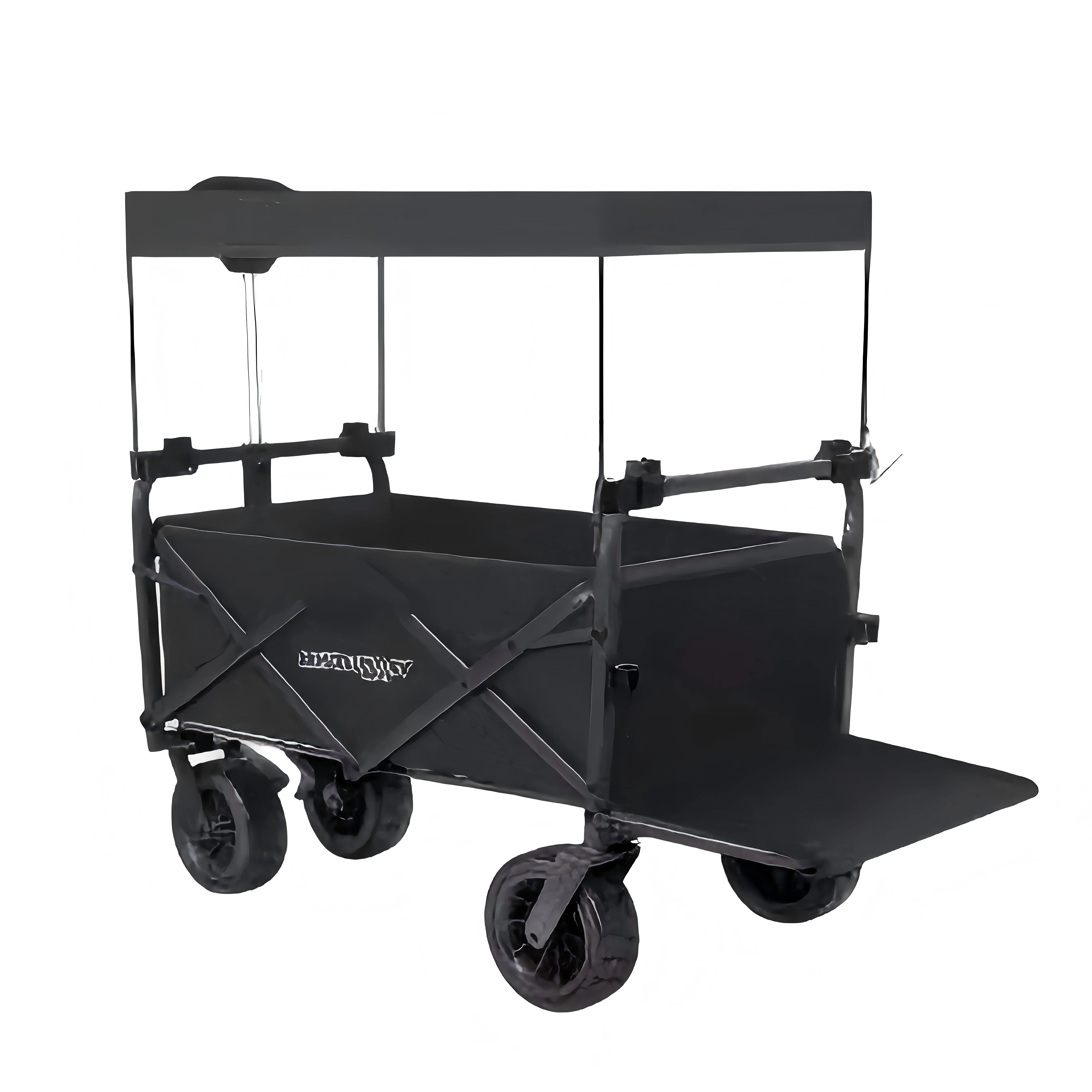 

High-quality Four-wheel Collapsible Trolley Plastic And Metal Storage Outdoor Camper Adjustable Handle Stroller Seat