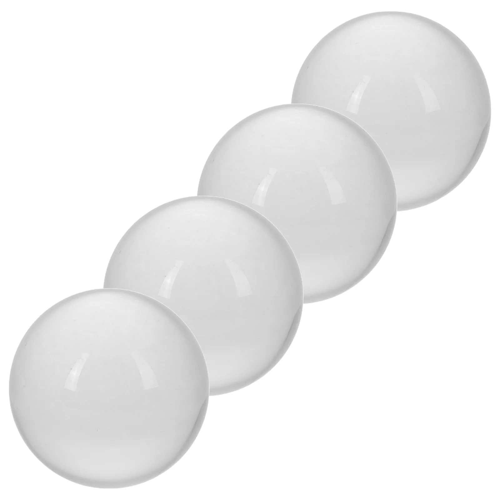 

4Pcs Mini Crystal Ball 50Mm Clear Glass Globe Feng Shui Sphere Home Office Decoration Photography Prop Display Globe Sphere