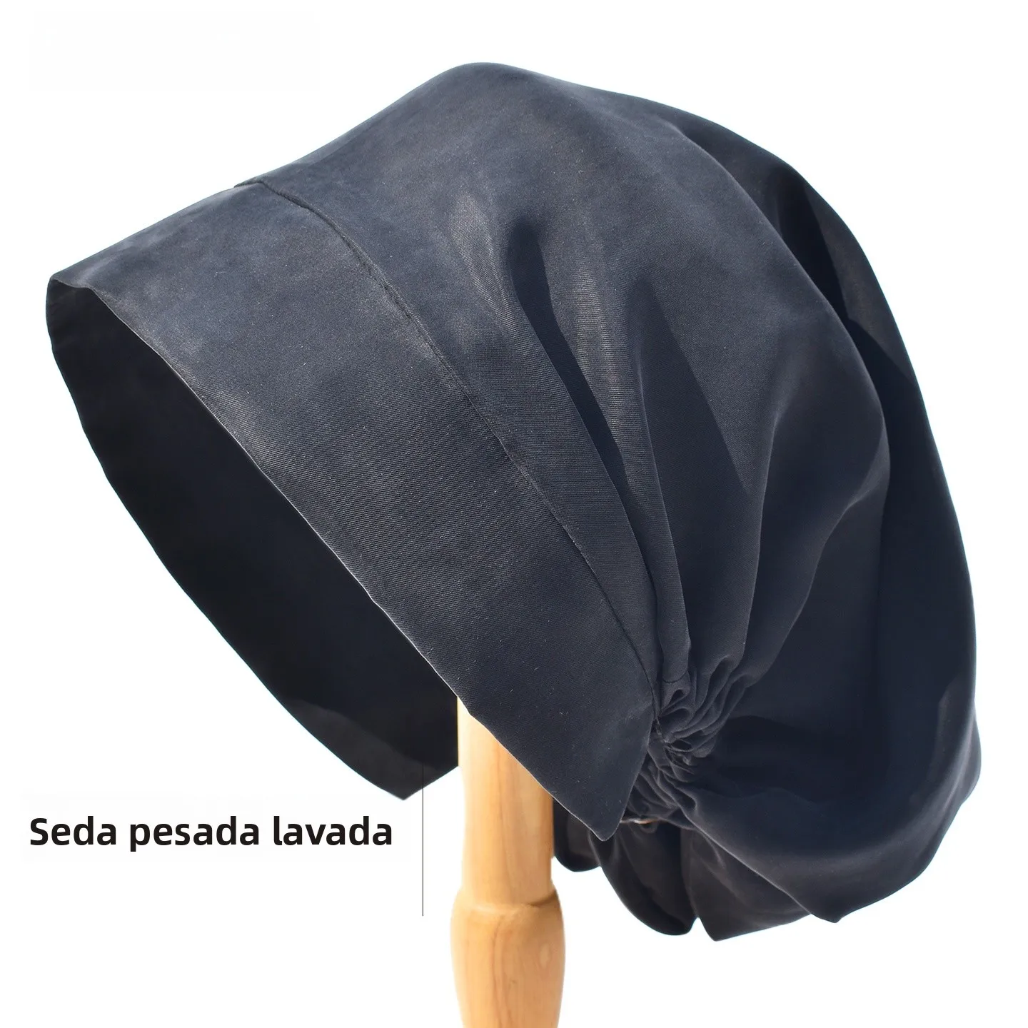hatshe-silk-turban-hat-large-cape-hair-stacking-loose-women's-style-casual-breathable-adjustable-round-top-all-season-cap