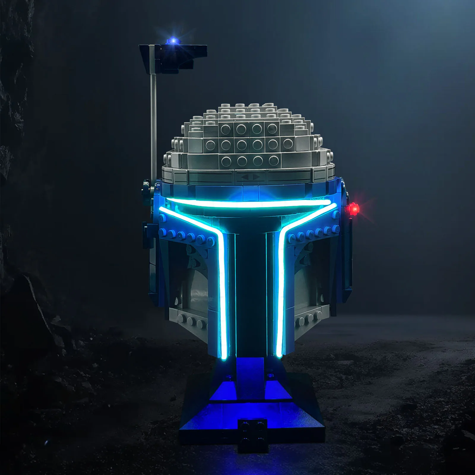 

Комплект светодиодных фонарей, совместимый с строительными блоками для шлема Lego 75408 Jango Fett (не включает модели кирпичей)