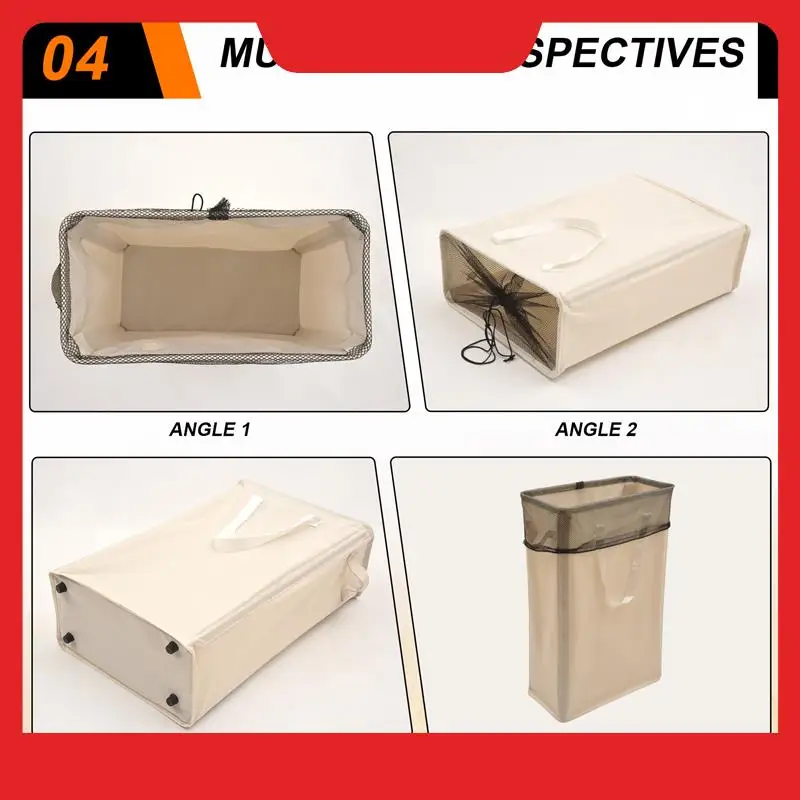 Laundry Hamper Handles Narrow Foldable Laundry Basket Thin Laundry Basket Dirty Clothes Collapsible Laundry Basket