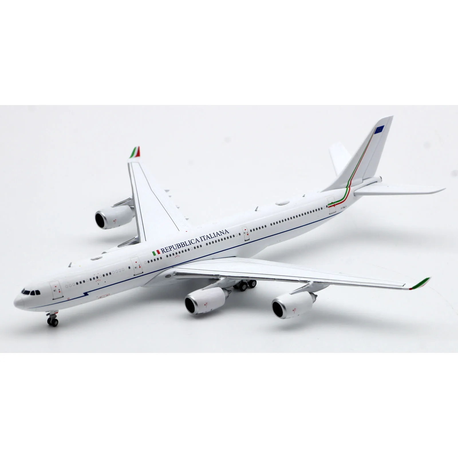 LH4306 Alloy Collectible Plane Gift JC Wings 1:400 Italian Air Force Airbus A340-500 Diecast Aircraft Jet Model I-TALY