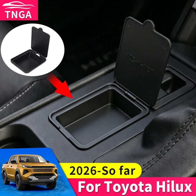 

For Toyota Hilux SR5 2026 Center Console Privacy Storage Box Hide Personal Items Car Interior Organizer Automotive Accessories