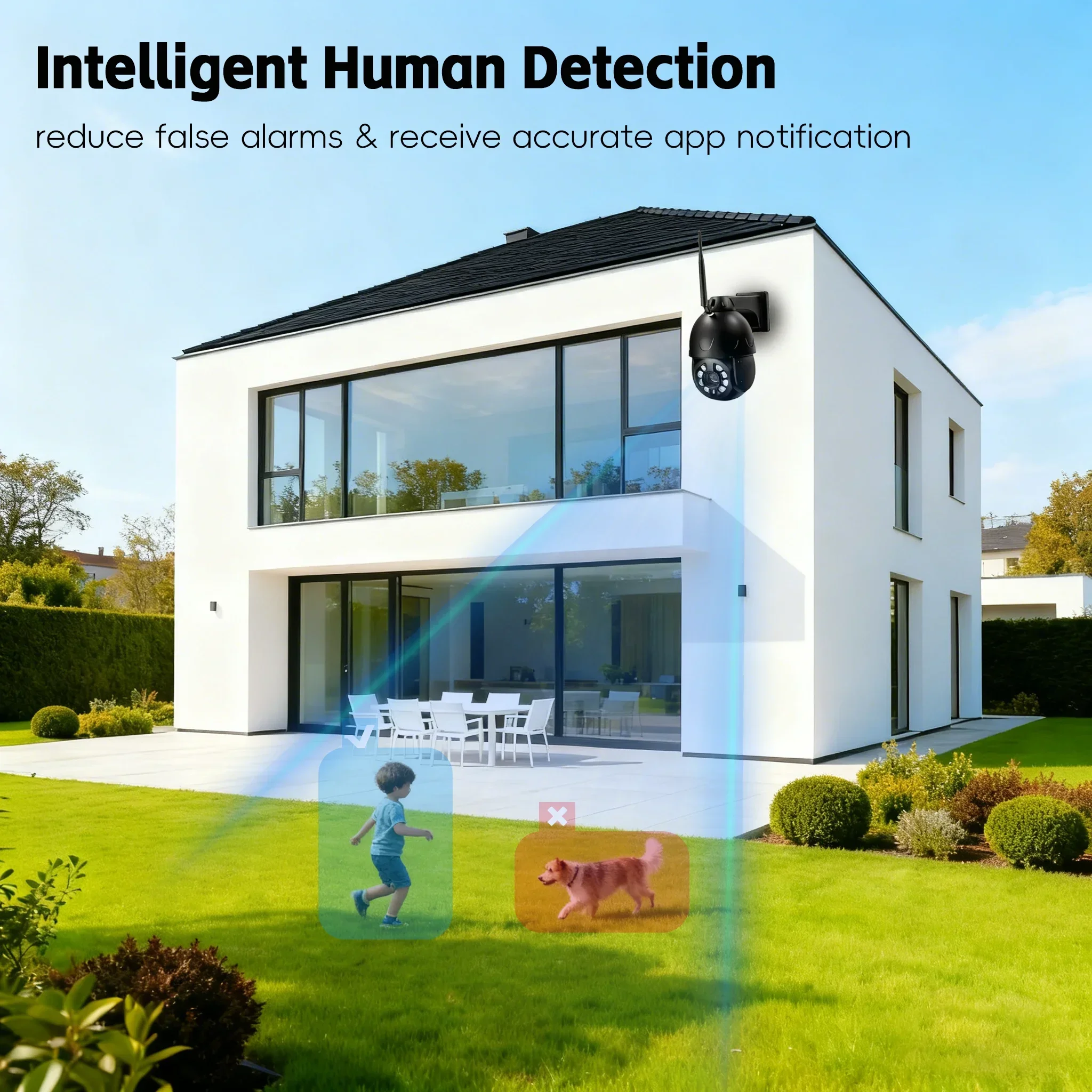 HJT 5MP HD Starlight IMX335 Sensor 30X Zoom Motion Detection Human Tracking 4G SIM WIFI Color IR Vision Metal Wireless Camera