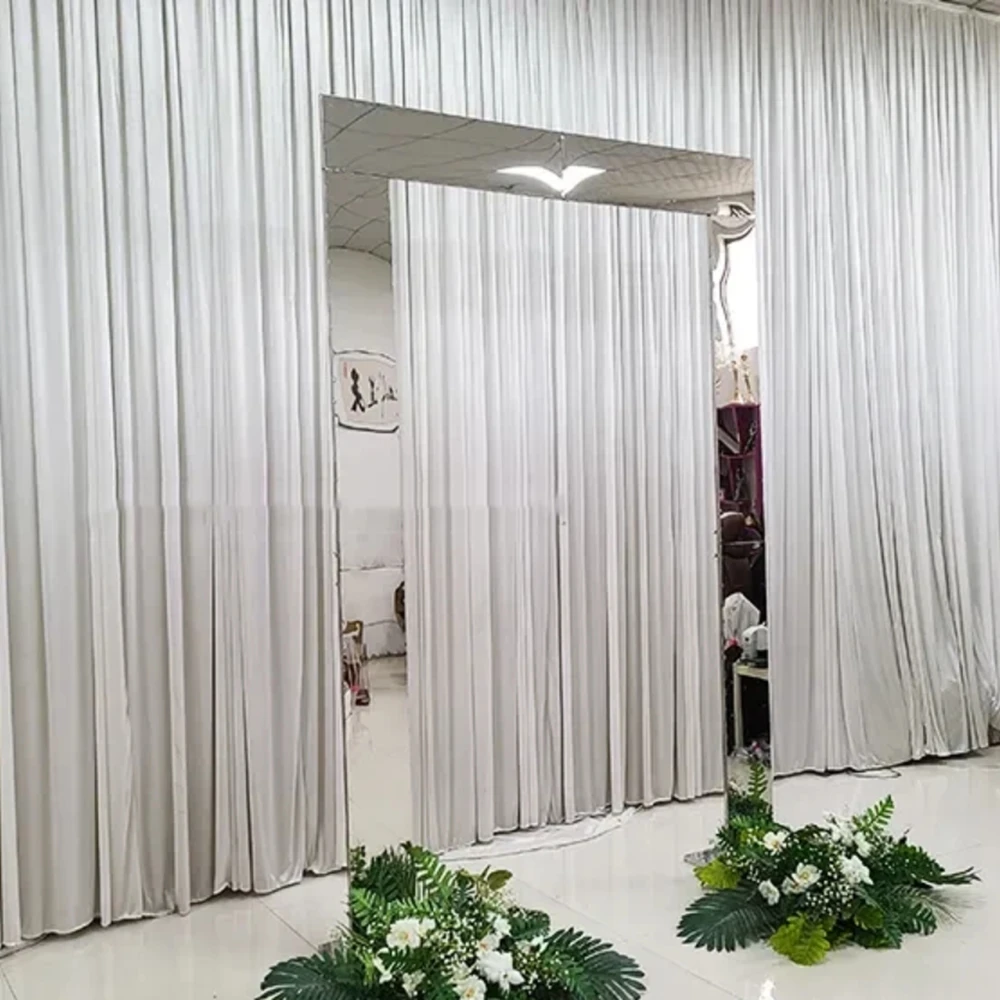 1pcs/3pcs) new shiny metal arch stage backdrop flower frame stand for wedding event decoration