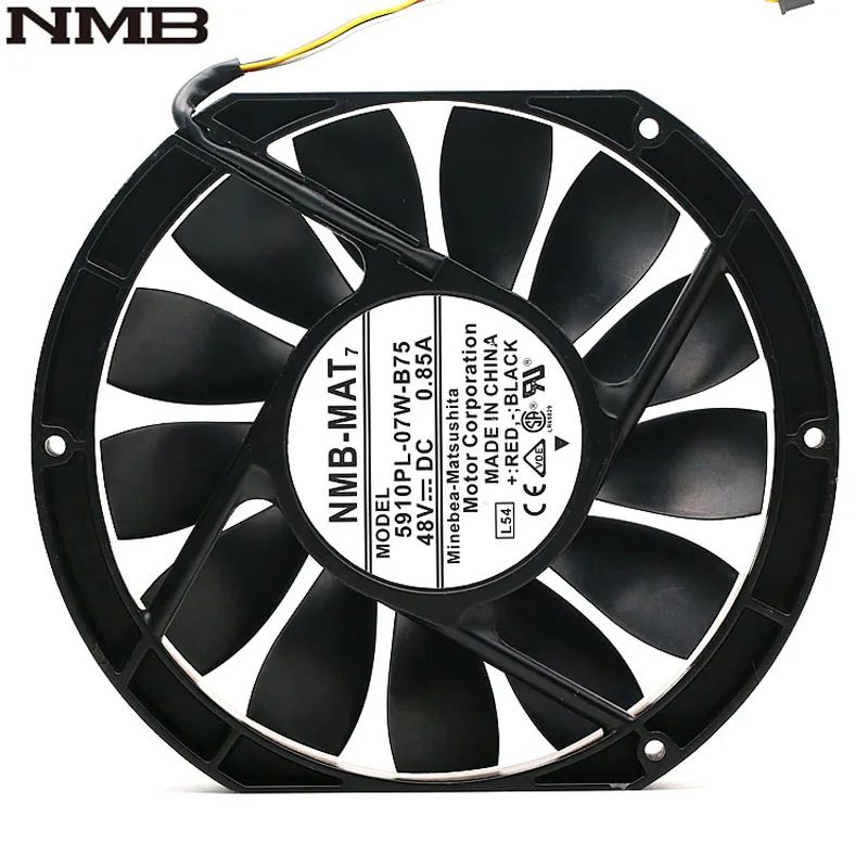 

For NMB 5910PL-07W-B75 17025 17cm 170mm DC 48V 0.85A slim industrial cabinet cooling fan