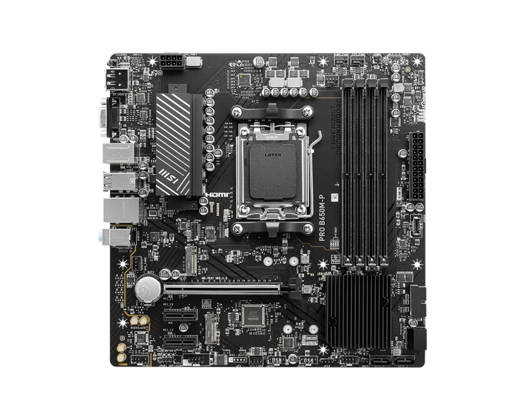 MSI B650 B650M اللوحة الأم PRO B650M-P اللوحة الأم المقبس AM5 DDR5128GB M.2 دعم Ryzen 9 7900 Ryzen 7 8700G Ryzen 5 8500 وحدة المعالجة المركزية