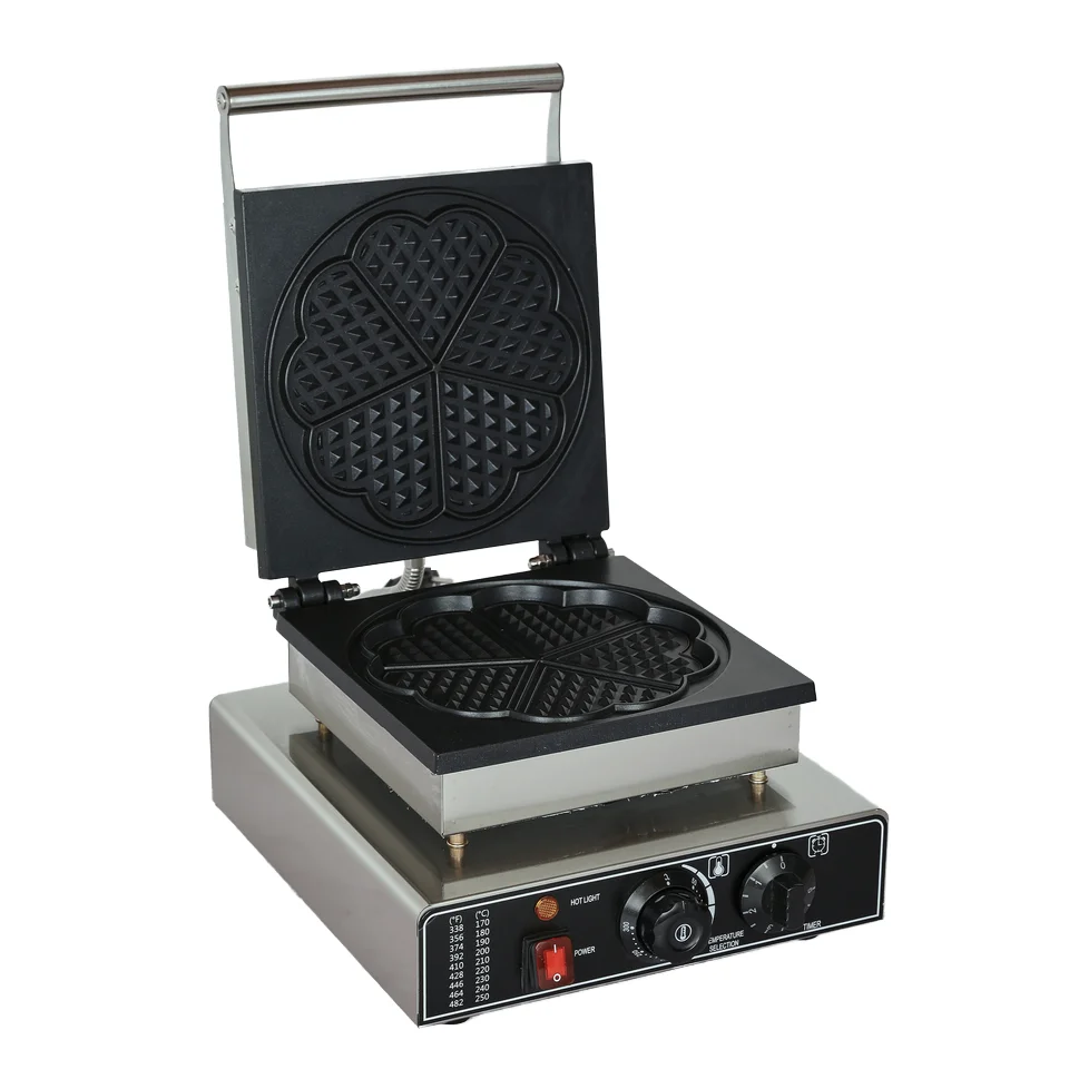 Hot Selling Gofre Making Machine Commercial Electric Personalized Belgian Waffle Makers for Heart