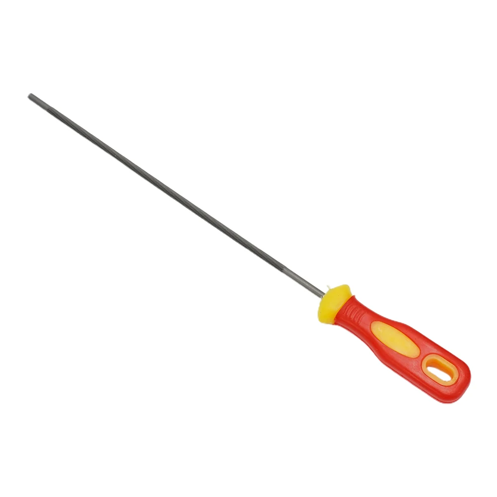 1pcs Handle Chainsaw File 4.0mm 4.8mm 5.5mm High Carbon Steel Sharpening Tool Plastic Handle Hand Tools Accessories