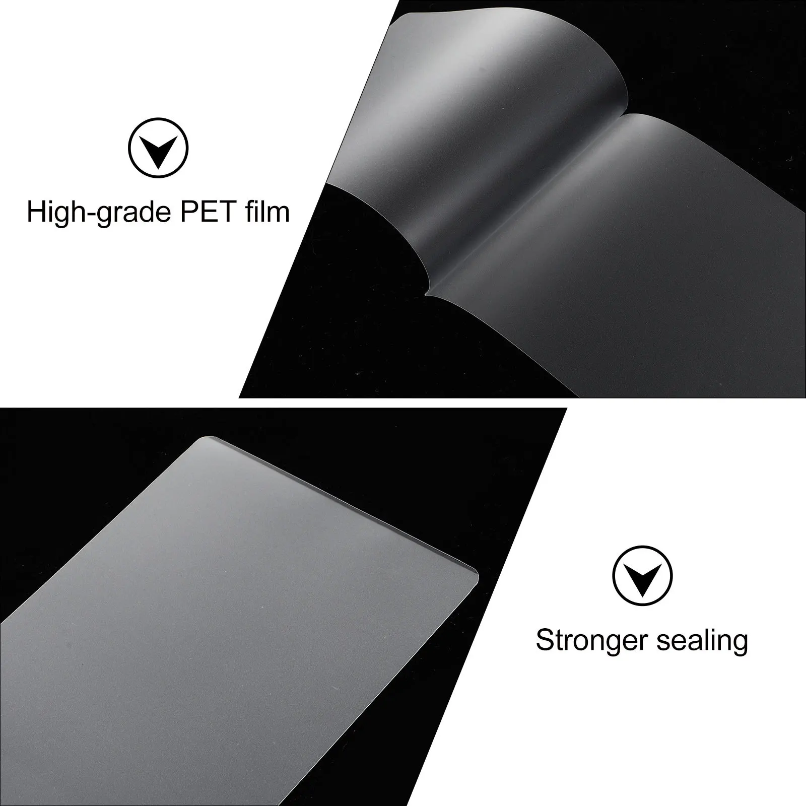 

3Sets Laminating Films Picture Protection Cover High Clarity Portable Design Long Term Use Sufficient Quantity Card