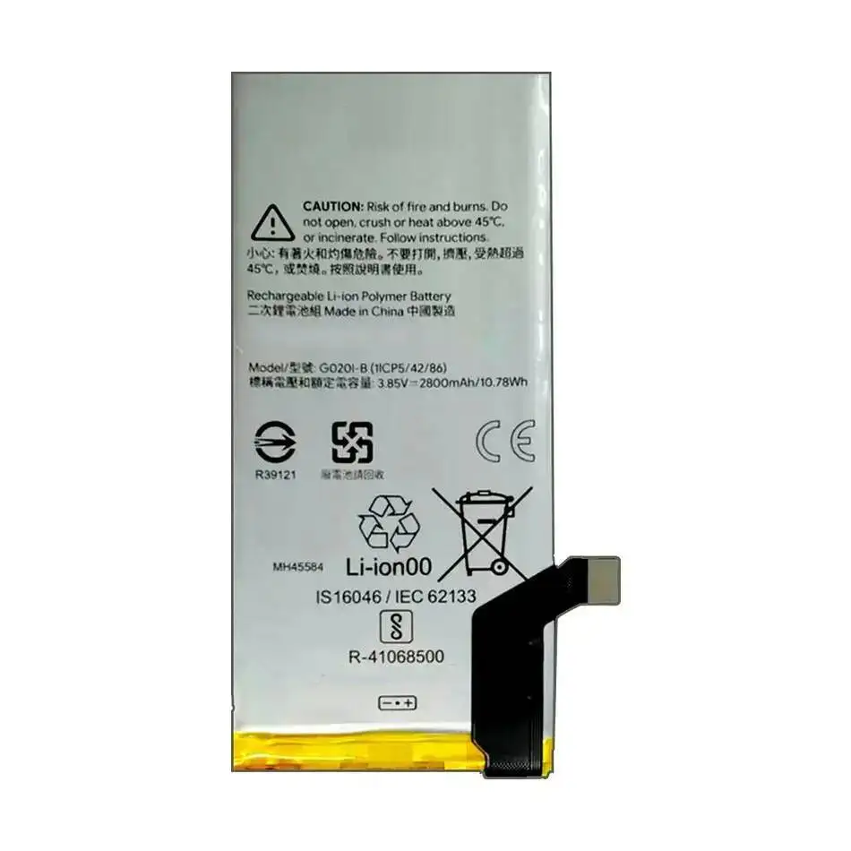 بطارية هاتف محمول 2800Mah G020I-B تدوم طويلاً لهاتف Htc Google Pixel 4 G020I G020M
