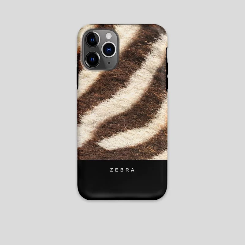 

Phone Case for iPhone 16 15 14 13 12 11 X XS XR XSMAX 7 8 Pro Max Plus Luxury Animal fur texture Double-layer Back Cover