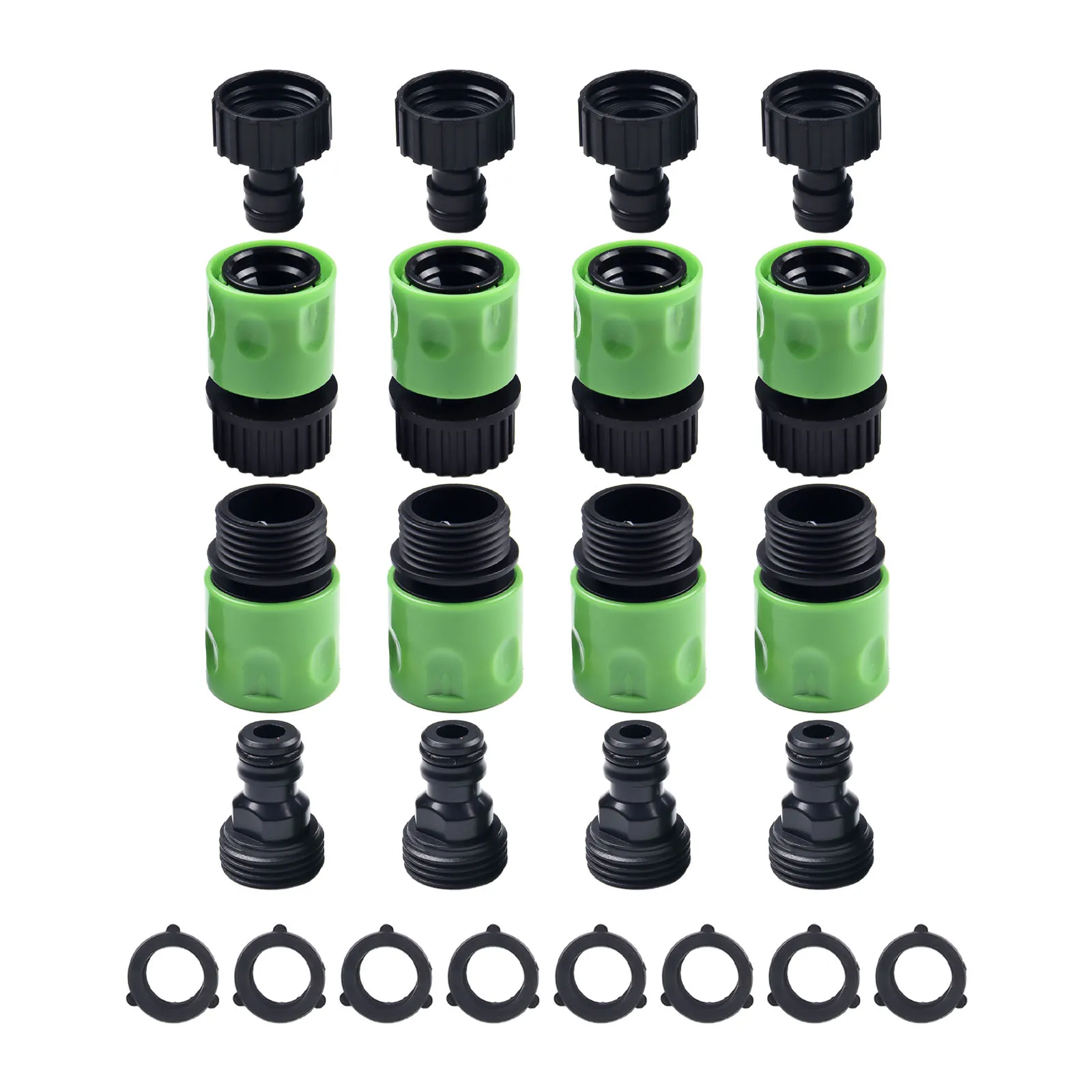 

Соединитель для шлангов 3/4 дюйма, 1 комплект, быстросъемный, пластиковый, новый, для садового шланга (штекер-гнездо)