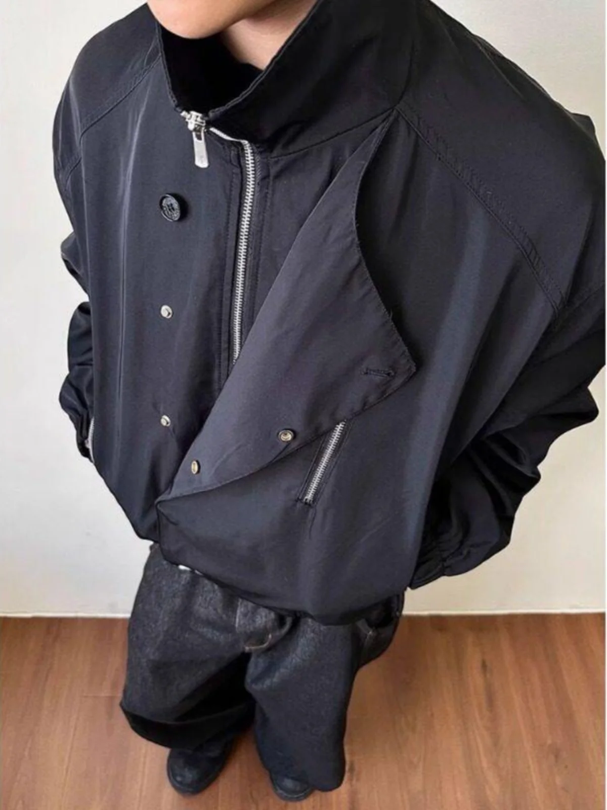 

Trench Coat For Men Winter Wear Sweaters Mid-Long Summer Reflective Printed Youth Workwear Unique England Front Blue Item Sports