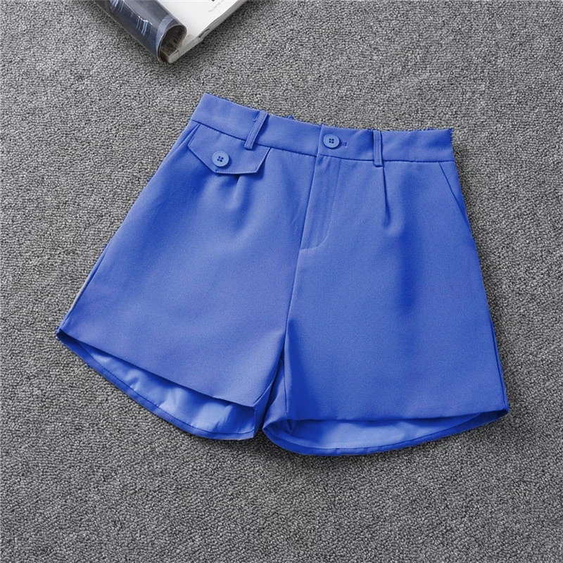 Shorts personalizados do terno para mulheres, shorts casuais