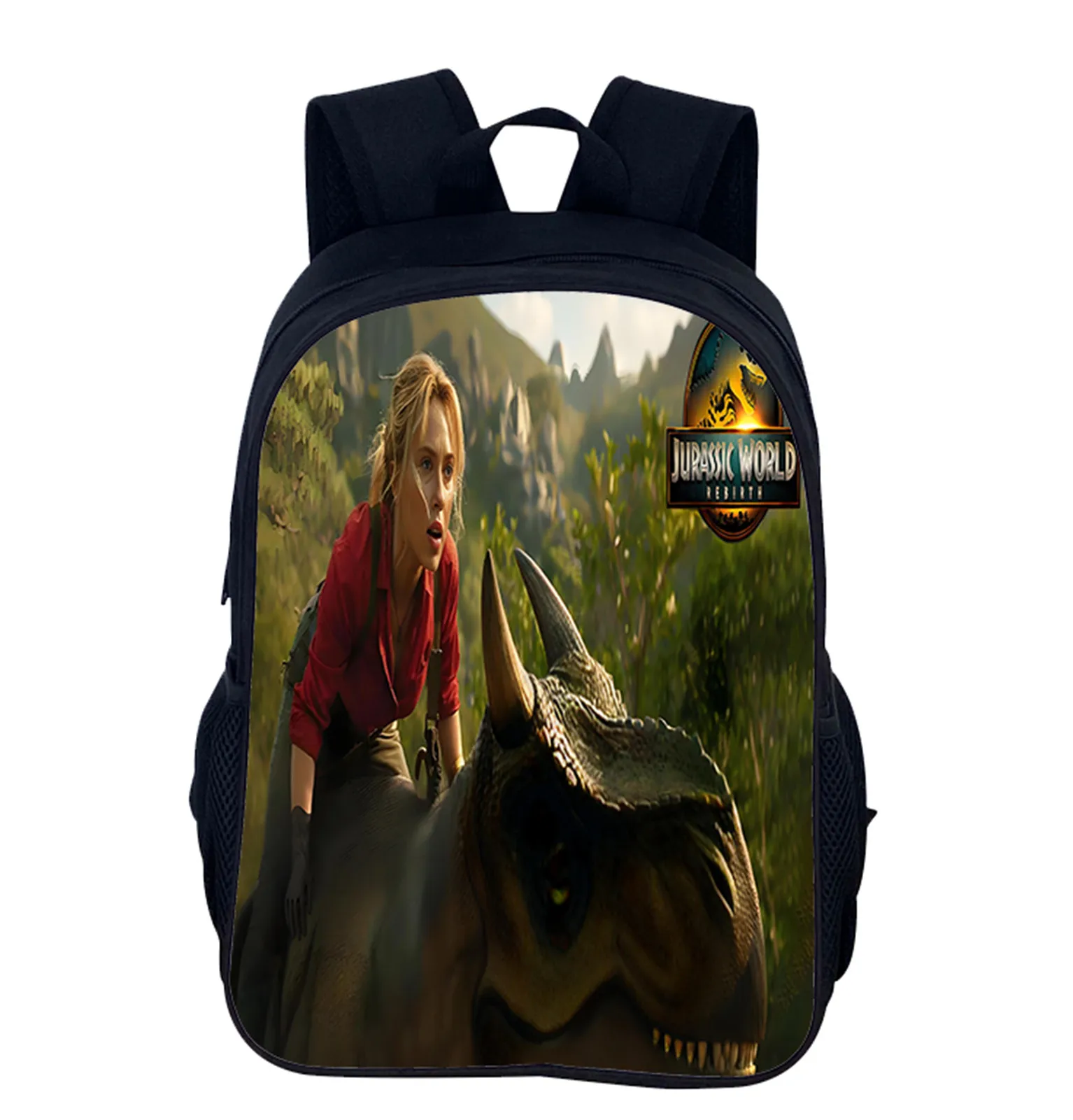 

Unisex Boy Girl Jurassic World Large Capacity Backpack,Canvas Casual Daypack Student Big Bookbag for School