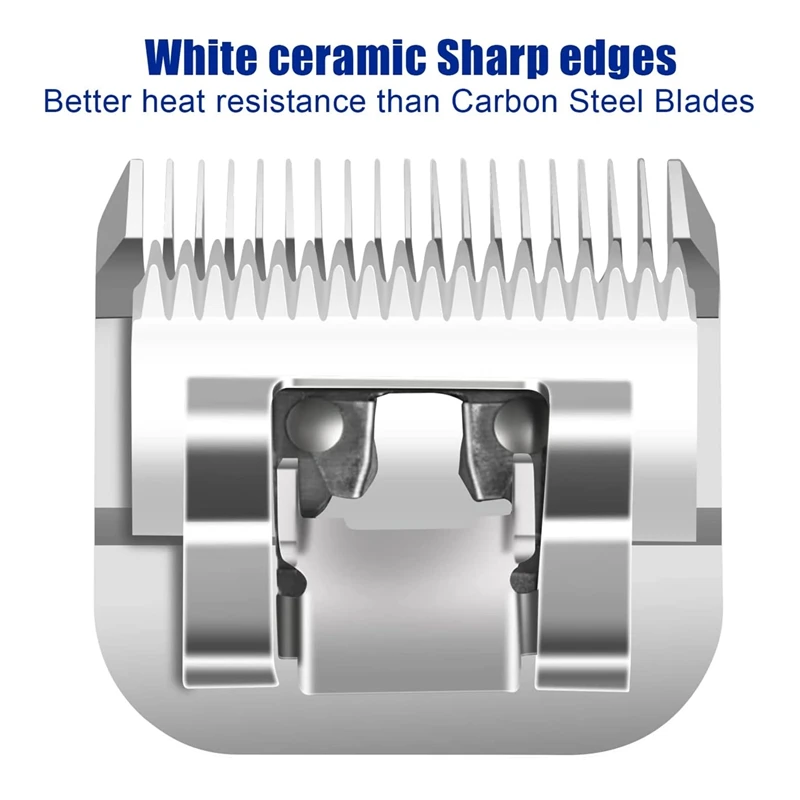 10/15/30/40/4FC/5FC/7FC/3-3/4FC شفرة سيراميك لتشذيب الشعر لـ Andis، Oster A5، Wahl KM Series مقصات قابلة للفصل على شكل حيوانات