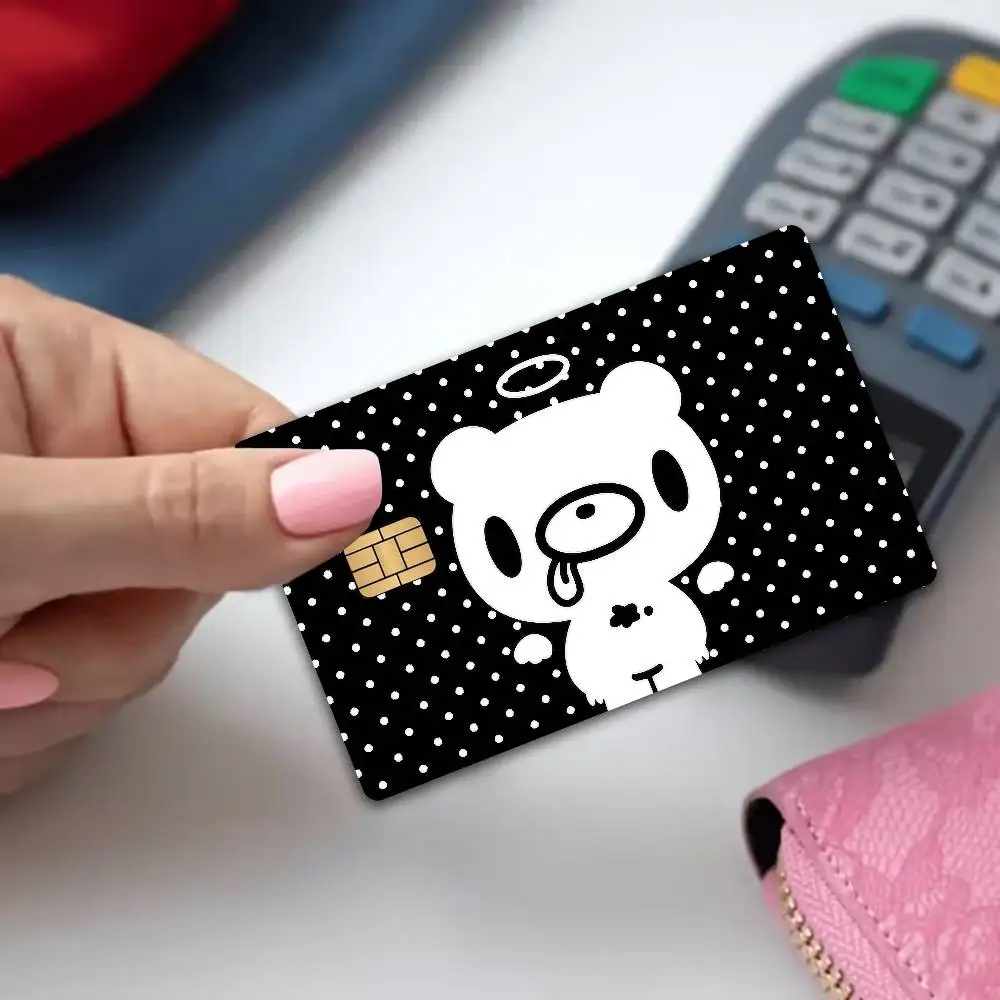 Cartoon G-gloomy Bear Anime Spend or Save Funny Shell On Off Ultra Thin No Fade Sticker Skin Cover Film for Debit Credit Card