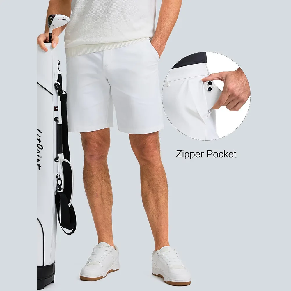 Golf-Stretch-Shorts für Herren, lässige Arbeitsshorts, Sommer, atmungsaktiv, zum Joggen, Klettern, Sport-Shorts, dünn, modisch, vielseitige Shorts – Detail 7