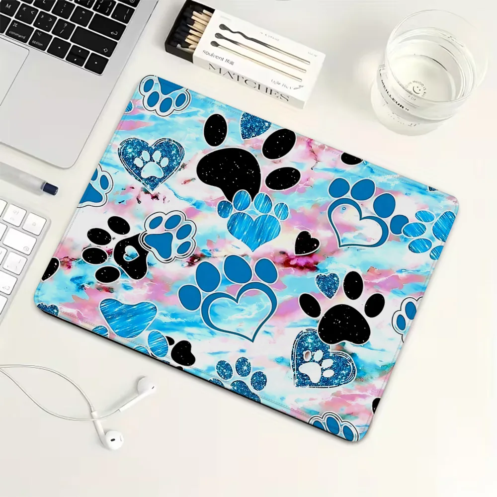 

Claw print heart full of prints Small Mouse Pad Rubber Gaming MousePad Mechanical Keyboard Mat PC Gaming Accessories PC Desk Pad
