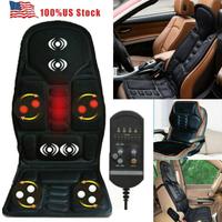 New Multifunctional Car Chair Body Massage Heat Mat Seat Cover Cushion Neck Pain Lumbar Support Pad Back Massager