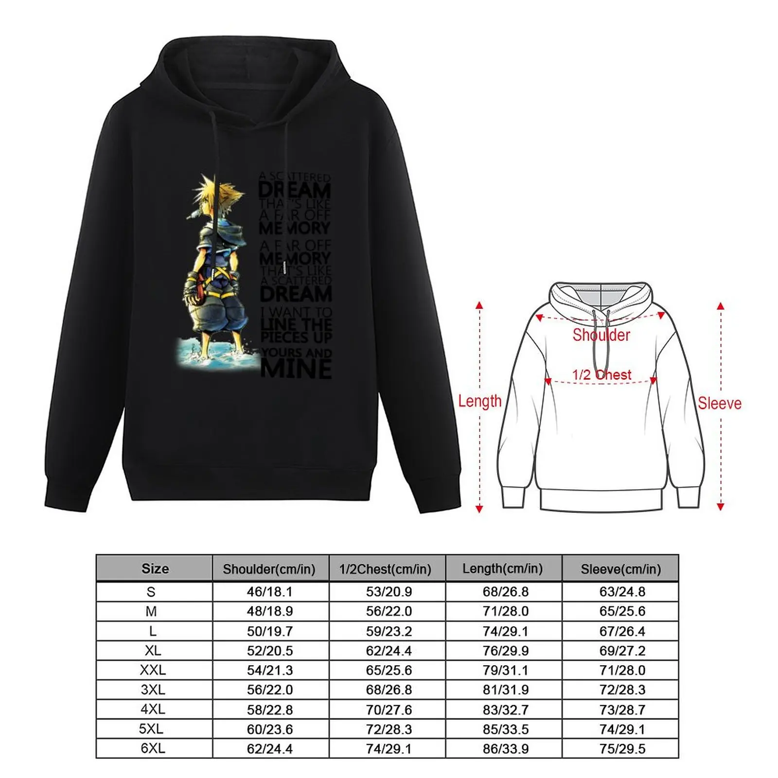 A Scattered Dream Pullover Hoodie autumn men's winter sweater pullover hoodies