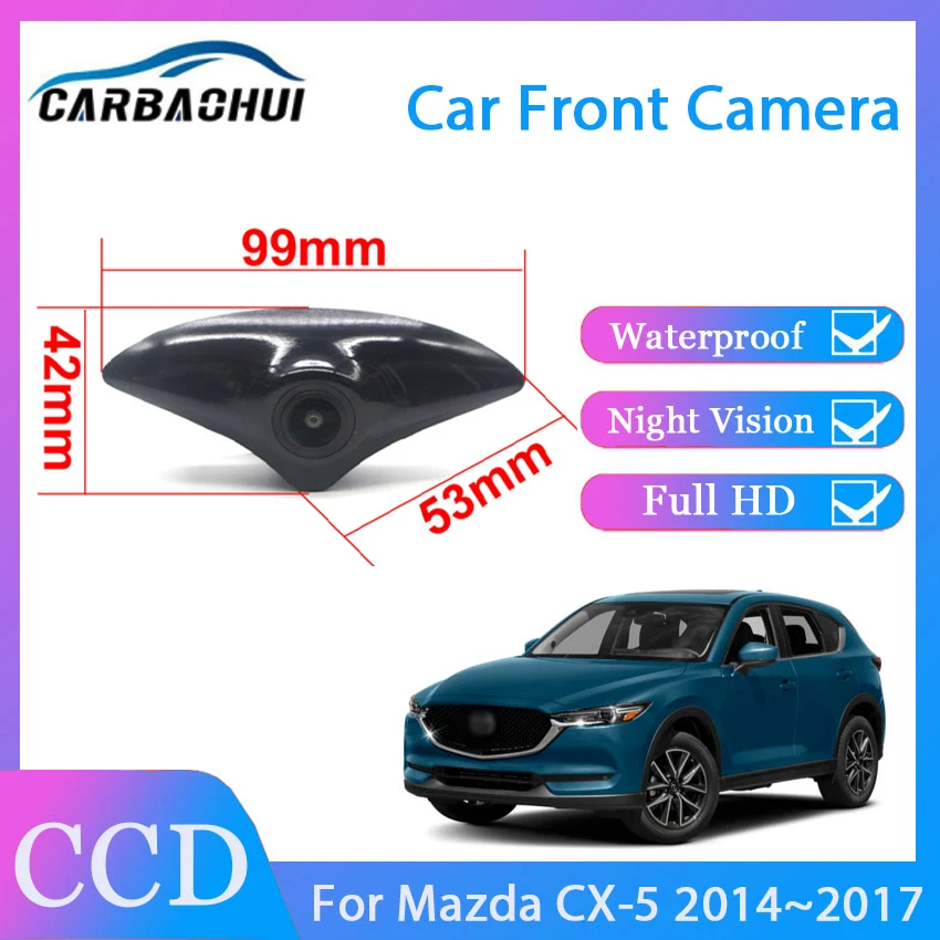 

HD 170 degrees fisheye Car Front View Vehicle Logo Camera Brand Mark Camera wide angle For Mazda CX-5 2014 2015 2016 2017