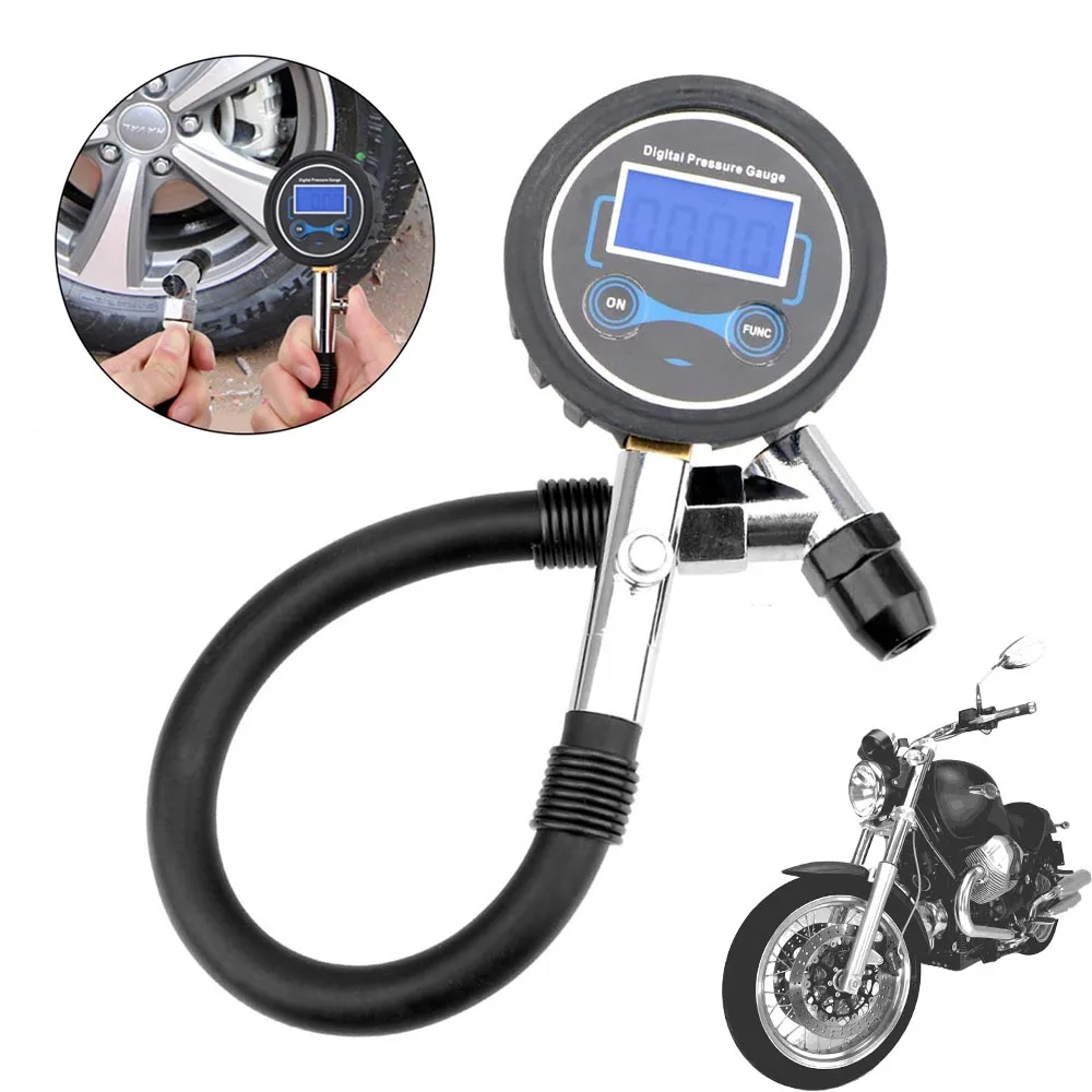 0-200Psi Tire Pressure Gauge Motorcycle Tyre Tester High Precision Test Diagnostic Digital Meter TPMS Car Accessories Universal