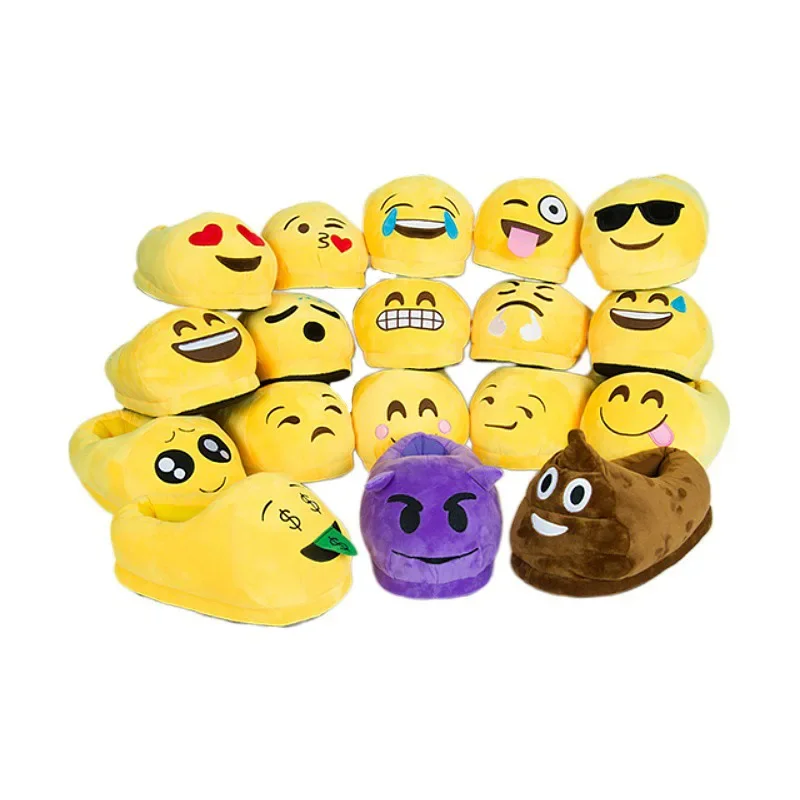 شباشب قطنية ملتوية للرجال والنساء، تعبيرات مهجع شتوية دافئة، أحذية للأزواج، تصميم كرتوني ممتع، ملابس منزلية غير رسمية #4