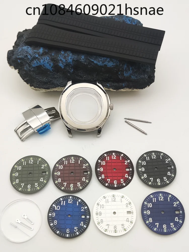 Modified accessories, hand case, case kit for NH35 movement 42MM stainless steel case + strap