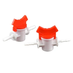 1pcs 4~8mm Equal Dia Plastic Ball Valve Drip Irrigation Pipe Switch Aquarium Air Pump Hose Connector POM Pipe Valve