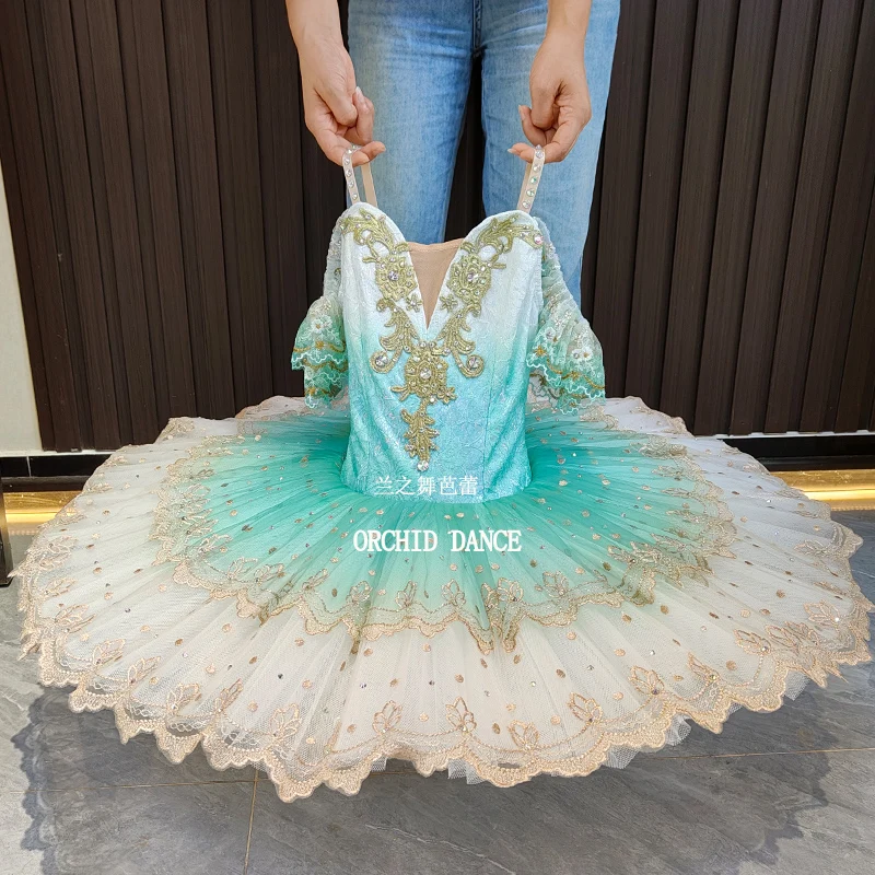 전문 고품질 사용자 정의 크기 7 레이어 어린이 소녀 여성 성인 성능 착용 해군 버드 발레 투투 의상