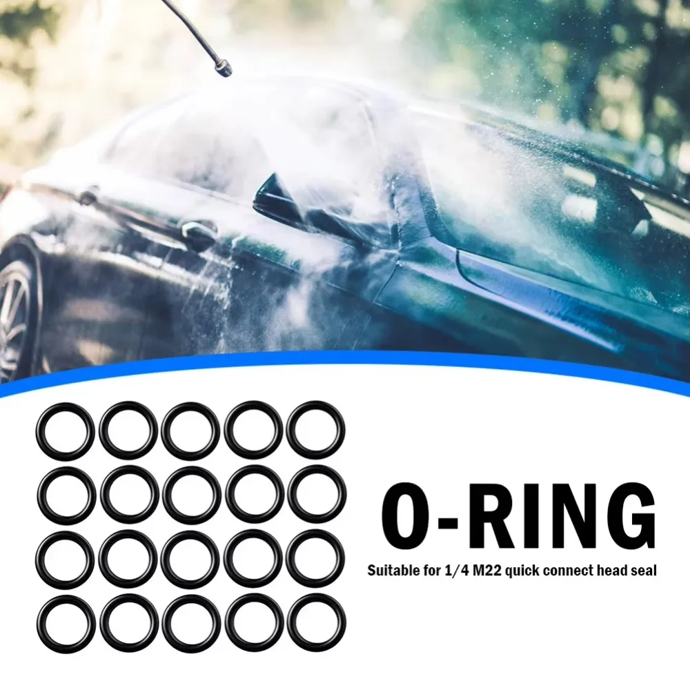 40Pcs/Set High Pressure O Ring Set Quick Disconnect Durable Washer Seal 1/4 M22 3/8 Rubber Washer Cleaner O-Ring