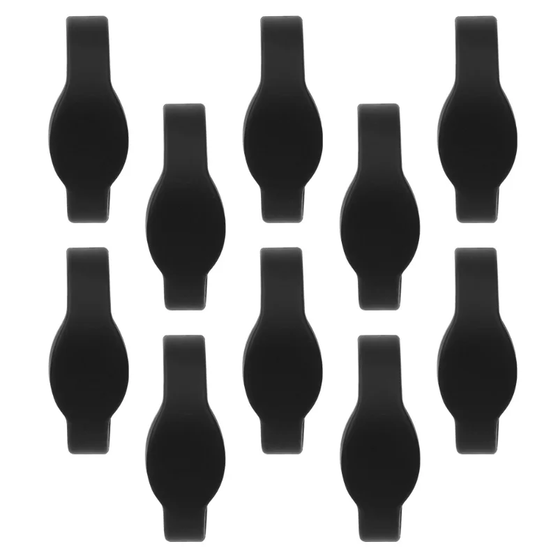 pulseira-de-silicone-com-cartao-ic-a-prova-d'agua-10-pecas-1356mhz-para-piscina-sauna-preta