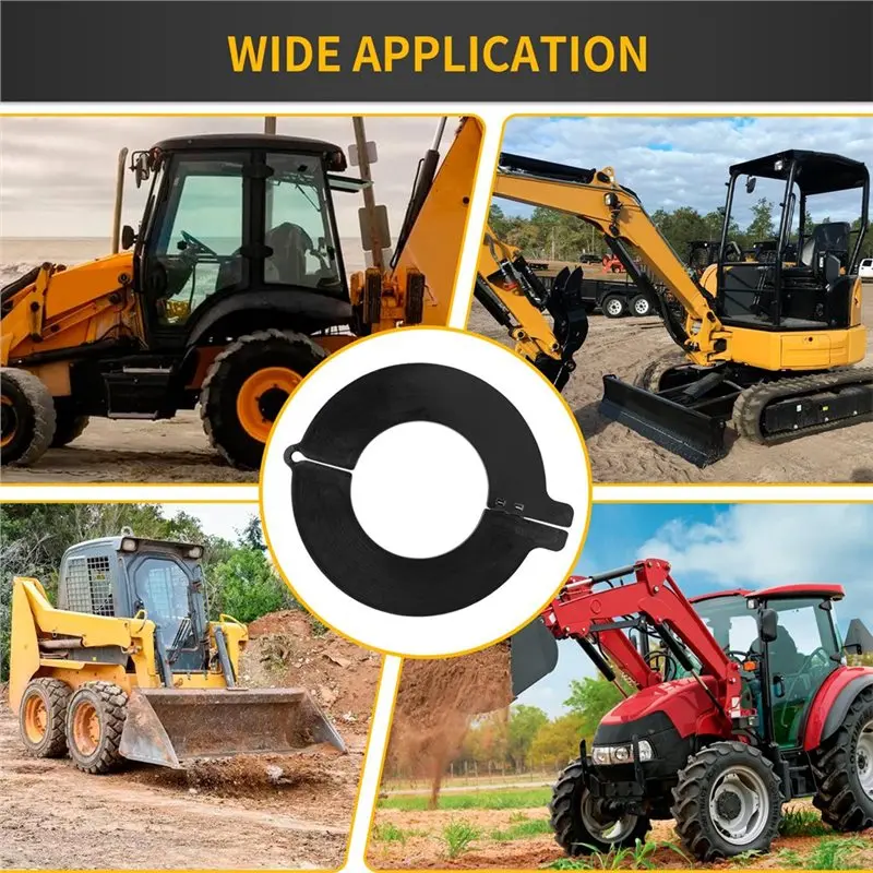 RABIT AS59~ Detachable 80Mm Bucket Pin Shims(5-Pack), 5Mm Thickness Excavator Washers For Skid Steer Heavy Equipment, TPEE