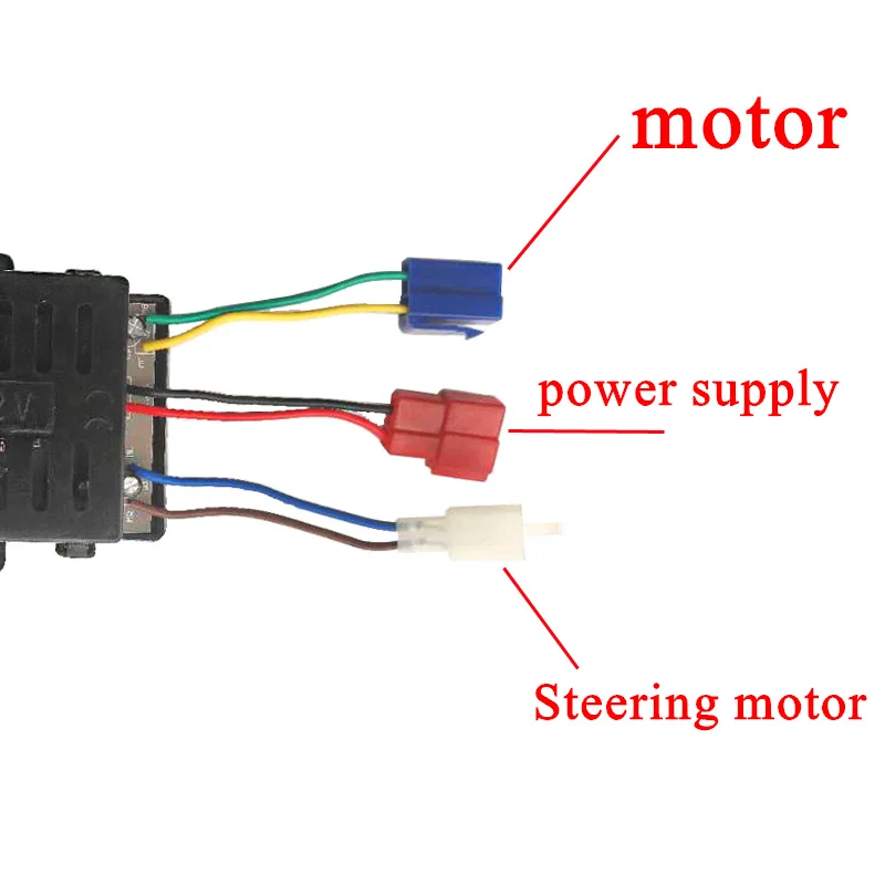 Receptor Y Mando A Distancia 27 MHz Para Coche Eléctrico Infantil – Compatible Con FY-6V Y FY-12V, Alcance De 10-15 Metros, 4 Canales, Pilas AA