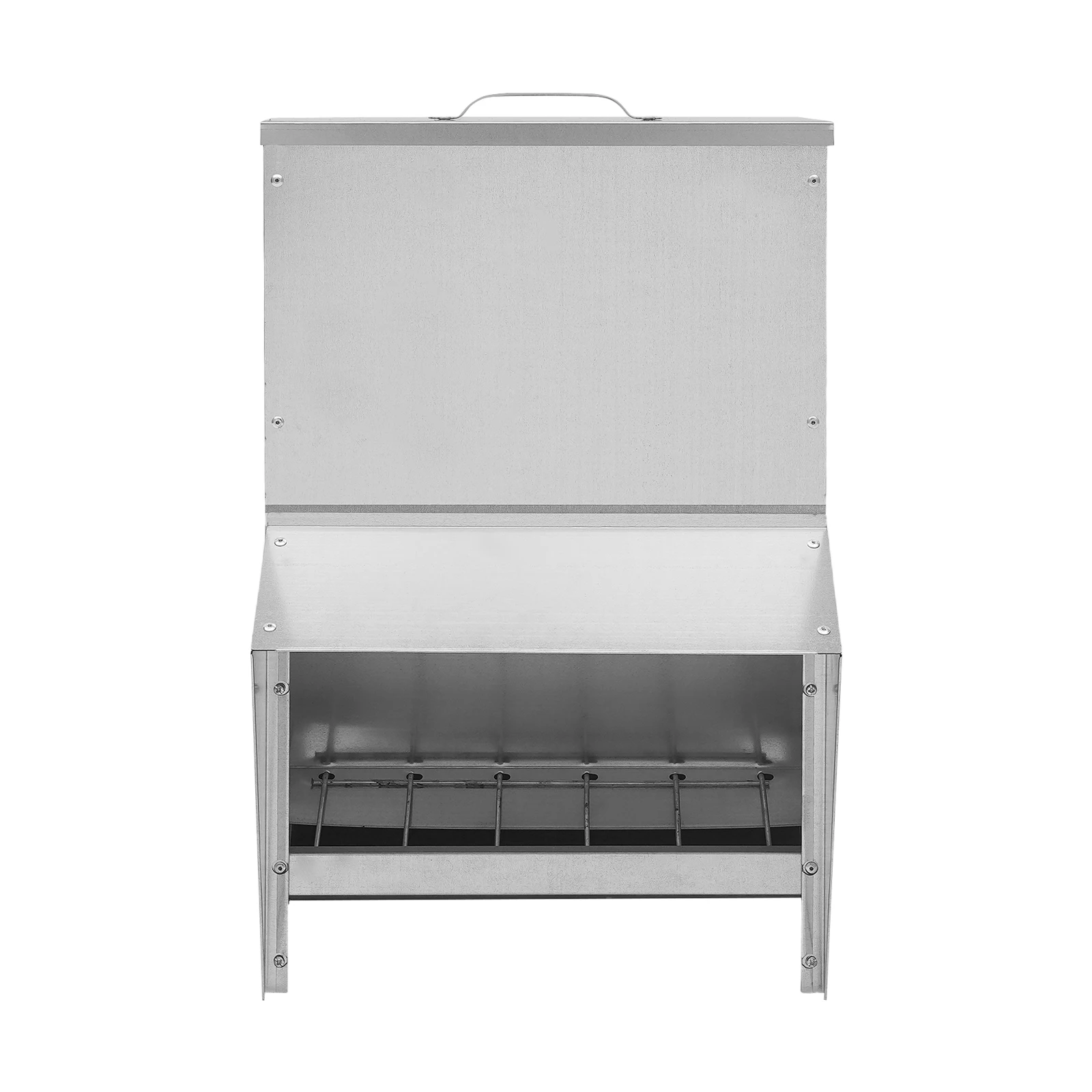 25L تغذية الدواجن تغذية الدجاج مع المظلة المضادة للمطر قدرة عالية للدجاج البط تركيا صندوق تغذية قفص حمامة المغذية