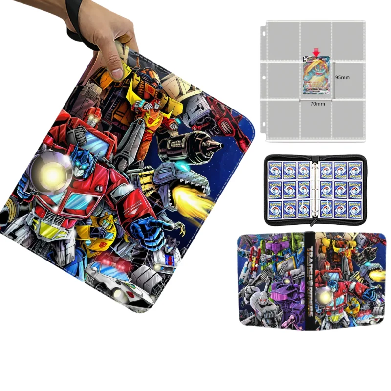 

Фотоальбом-органайзер BANDAI Transformers для игровых карт, подходит для значков, модные детские игрушки, подарки на день рождения