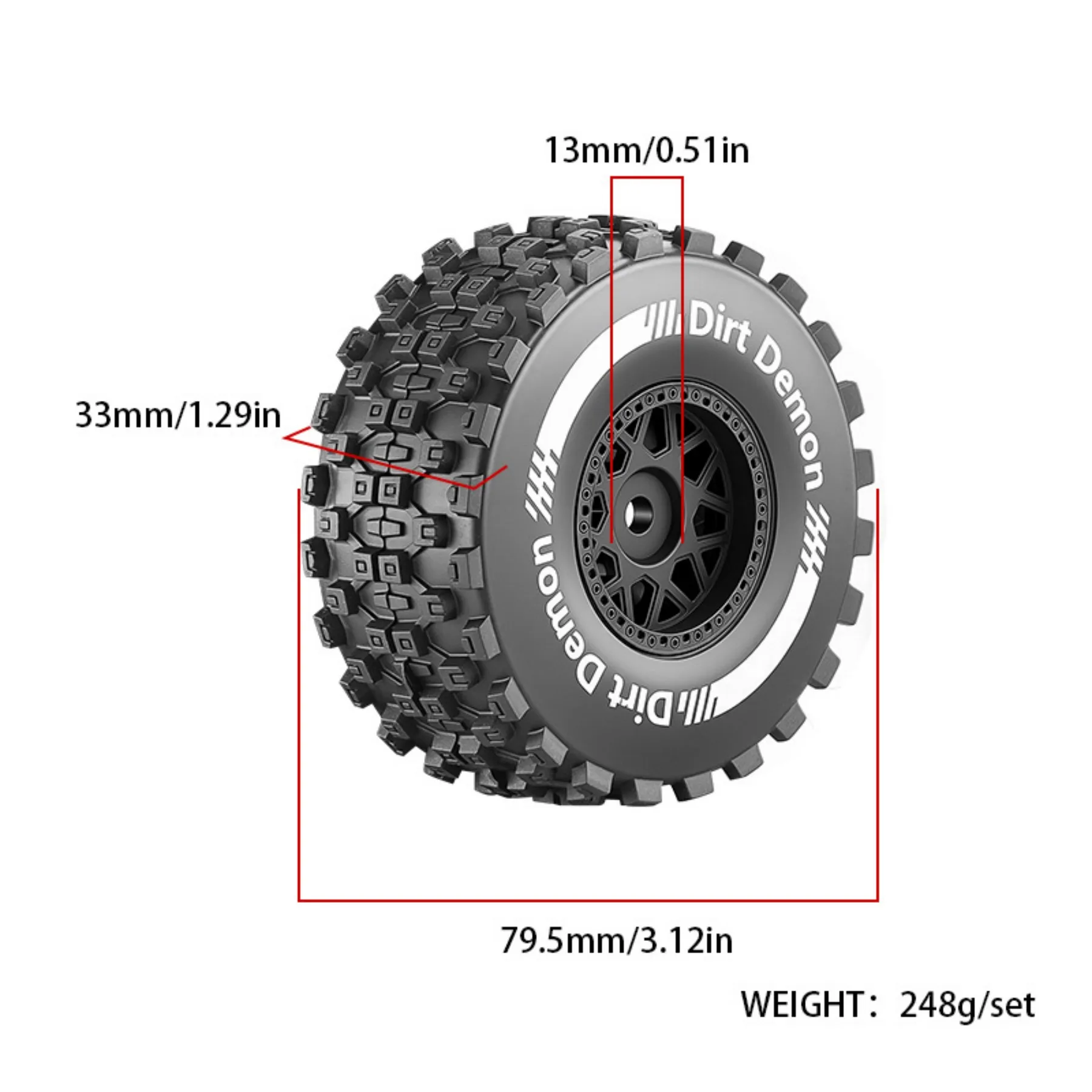 1/14 1/16 Short Truck Wheels Tires 12mm Hex for Traxxas Arrma MINI SLASH MJX Hpi RLAARLO 1:14 1:16 RC Buggy Car Upgrade Parts