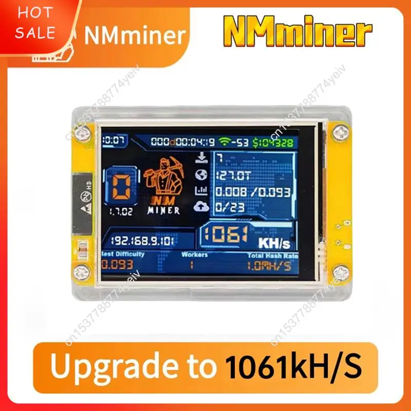 1060KH/S Nerdminer Nmminer Bitcoin Crypto Solo Miner 2.8 Polegada Display Inteligente Nerdminer Atualizado 1060KH/S Harshrate A62X